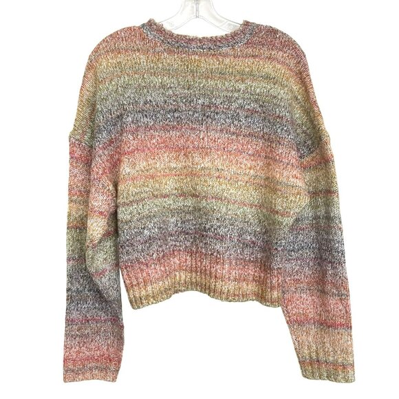 Central Park West Space Dye Multi Color Sweater Sz Large Multicolor - Picture 2 of 4